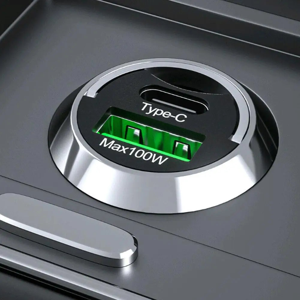 Olaf Pull 100W PD+QC Fast Charging Mini Car Charger USB C Car Phone Charger Adapter For iPhone 13 12 Samsung D9X5