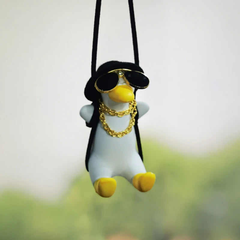 Swinging Duck for Car Rearview Mirror