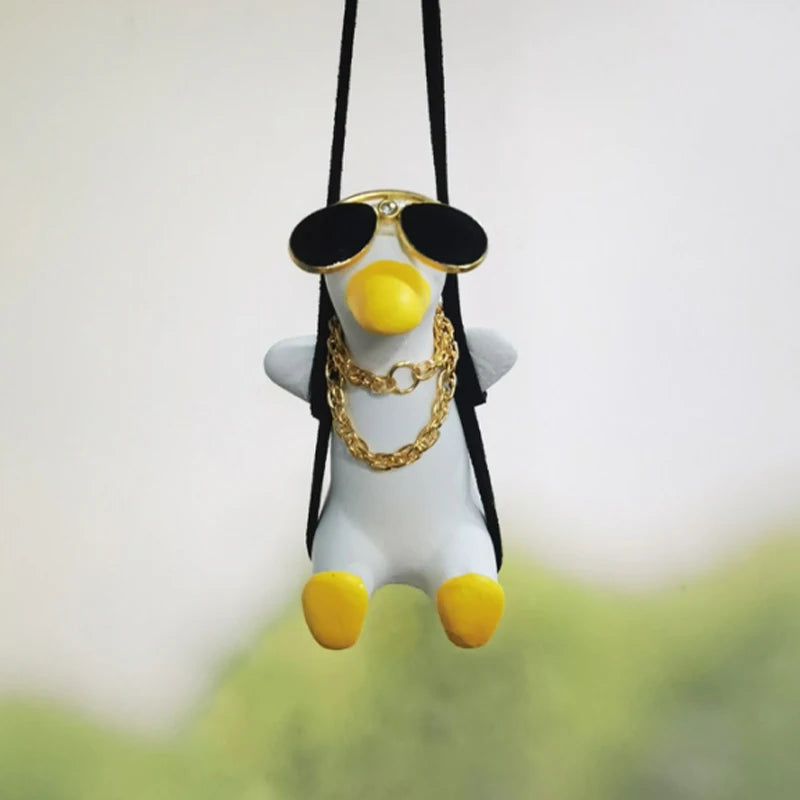 Swinging Duck for Car Rearview Mirror