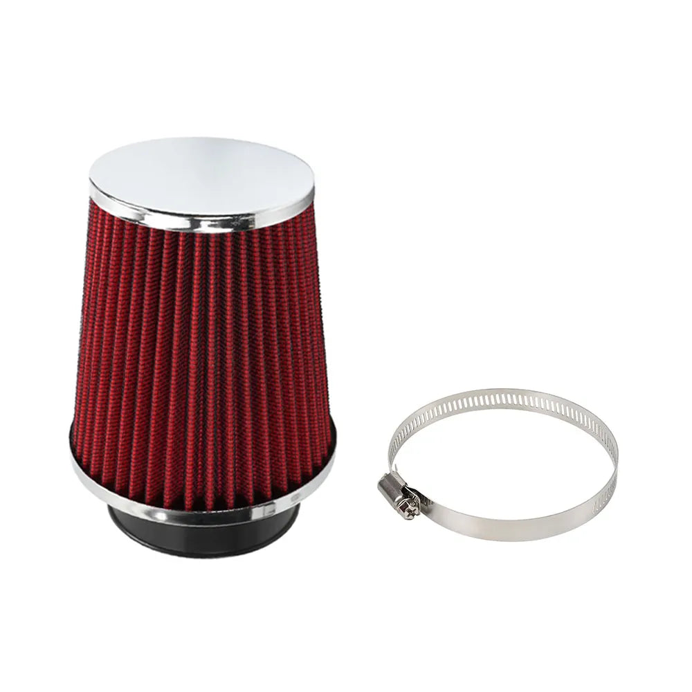 Car Air Intake Filter 76MM 3Inch Universal Sport Power Mesh Cone Air Cleaner High Flow Car Cold Air Intake Filter Induction Kit OFI077