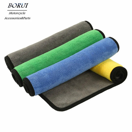 Microfiber Towel Super Absorbent Car Wash Cleaning Drying Cloth Multiple Size Colors Car Motorcycle Household Care Detailing