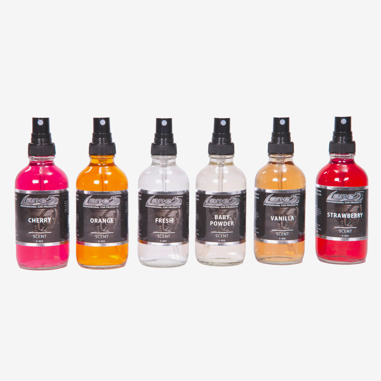 Fresh, Strawberry, Cherry, Orange, Baby Powder & Vanilla Car Scent Kit