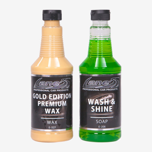 Automotive Car Wash Soap & Gold Edition Best Car Wax Kit-16oz
