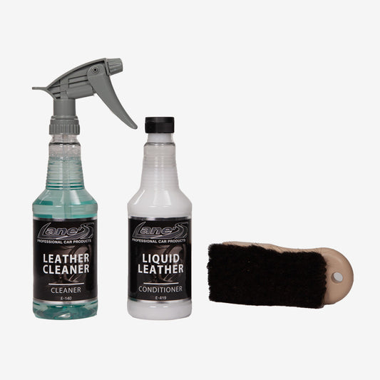 Leather Cleaner, Conditioner and Brush Kit